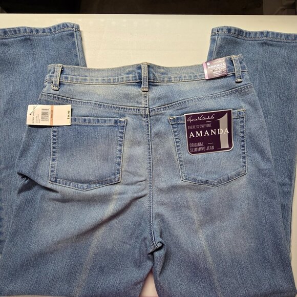 Gloria Vanderbilt Amanda Size 12 Acapulco Wash Heritage Fit Tapered Leg Classic - Picture 3 of 8